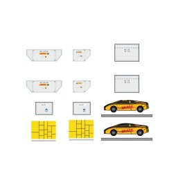DHL Cargo Container Set 1:400